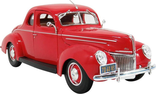 1/18 1939 Ford Deluxe Model Araba Kırmızı