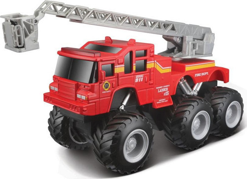Quarry Monster Mini Motorlu İtfaiye İş Makinesı Kırmızı