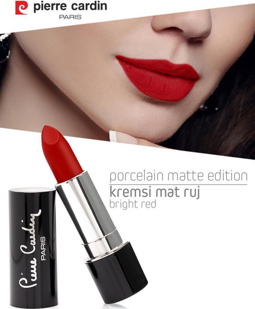 11221 - Pierre Cardin Porcelain Matte Edition Lipstick - Bright Red - 213