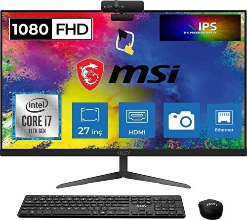 Modern AM271 11M-01704TR Intel Core I7 1165G7 64GB 2tb SSD Windows 11 Home 27" Fhd IPS Bilgisayar Snertech