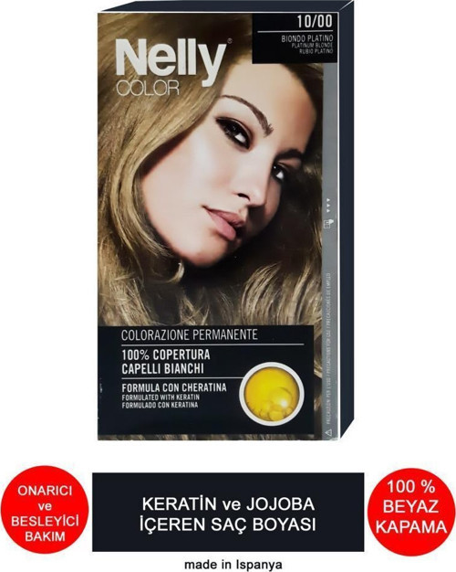 Jojoba ve Keratinli Saç Boyası 10.00 Kum Sarı