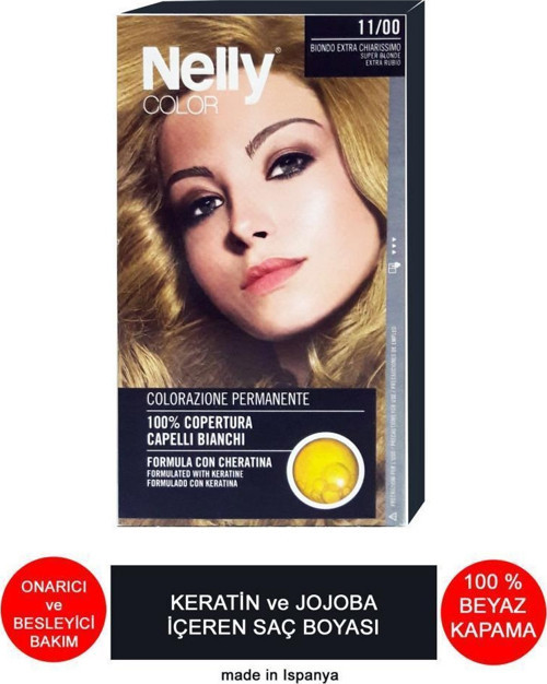 Jojoba ve Keratinli Saç Boyası 11.00 Extra Açık Sarı