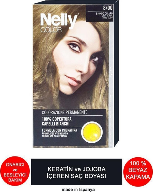 Jojoba ve Keratinli Saç Boyası 8.00 Açık Kumral