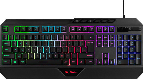 Claws Claw's Nexus K1 RGB Full Membran 104 Tuşlu Multimedya Tuşlu Claw's Reflex Örgü Kablolu Gaming Klavye