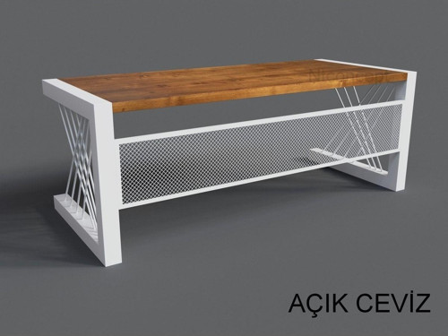 Doğal Ahşap Ofis Ve Çalışma Masası - 85 cm - 160 cm - Renk Seçenekli