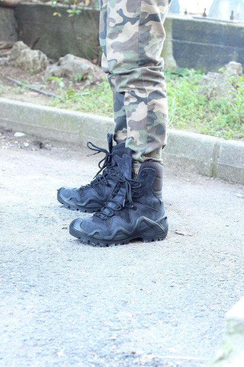 Power Long Outdoor Tactical Hakiki Nubuk Deri Su İtici Özellikli Askeri&Polis Özel Harekat Botu