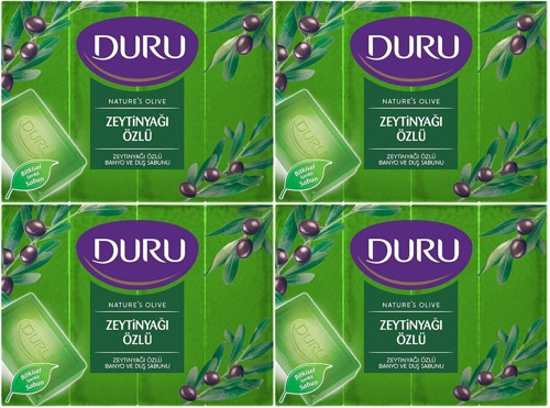 Natural Olive Zeytinyağlı 16 Adet Banyo Sabunu 4X600Gr
