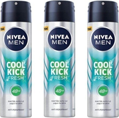 Cool Kick Fresh 48H Kaktüs Suyu Anti-Perspirant Erkek Deodorant X 3 Adet