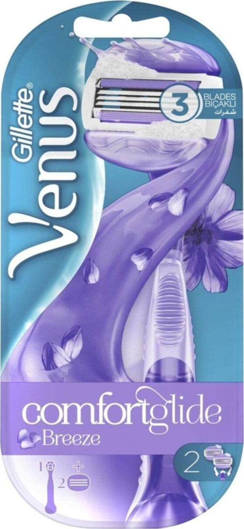 Gillette Venüs Breeze Kadın Tıraş Makinesi + 2 Adet Yedek Başlık