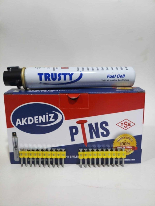 Metal Beton 2.9X32 Mm Pin Çiviler 1000 Çivi Gaz