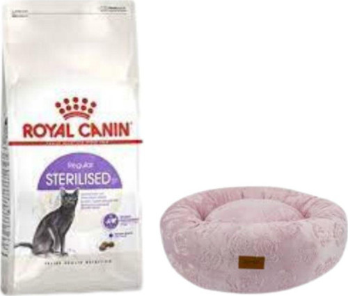 Sterilised 37 Kısırlaştırılmış Kuru Kedi Maması 15 Kg, Pembe Luxe Donut Yatak