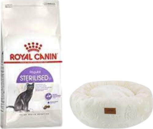 Sterilised 37 Kısırlaştırılmış Kuru Kedi Maması 4 Kg, Krem Luxe Donut Yatak