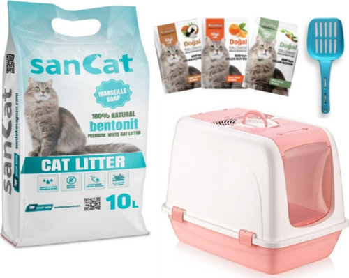 Marsilya Sabun Kokulu 10 Lt Kedi Kumu, Kapalı Kedi Tuvaleti, Koku Giderici Toz