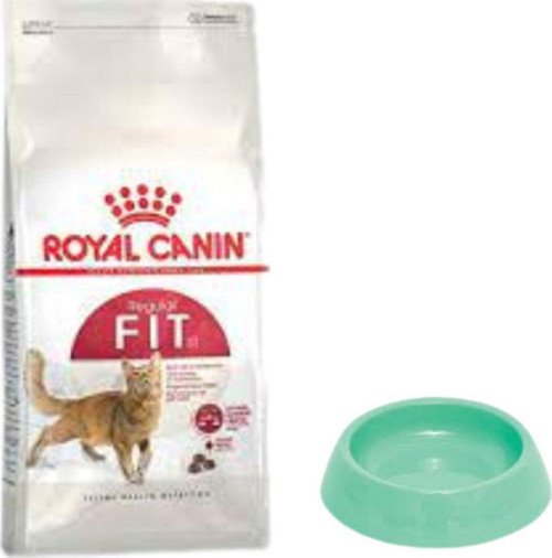 Fit 32 Yetişkin Kuru Kedi Maması 4 Kg,Yuvarlak Su Ve Mama Kabı