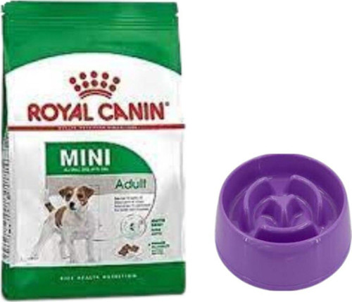Mini Adult Yetişkin Kuru Köpek Maması 4 Kg,Yavaş Yeme Mama Kabı 775 Ml