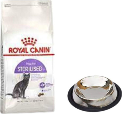 Sterilised 37 Kısırlaştırılmış Kuru Kedi Maması 4 Kg, Kaymaz Tabanlı Su Ve Mama Kabı