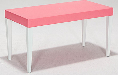 Junior Dikdörtgen Ergonomik Konforlu Anaokulu Kreş Çocuk Masası - Pembe