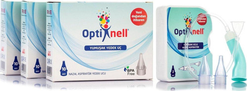 Nazal Burun Aspiratörü Yedek Ucu 3 Kutu Aspiratör