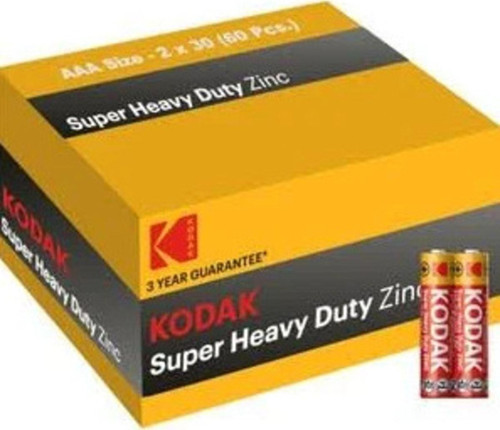 Kodak KAAHZ-S4 Super Heavy Duty Çinko Karbon AAA İnce Kalem Pil / Pakette 60 Adet