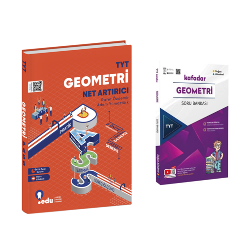 Edu Yayınları Tyt Geometri Net Artırıcı & Doğan Akademi Kafadar Geometri Soru Ban.