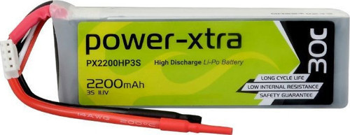 PX2200HP3S - 3S1P - 11.1V 2200 mAh Li-Polymer Pil -30C