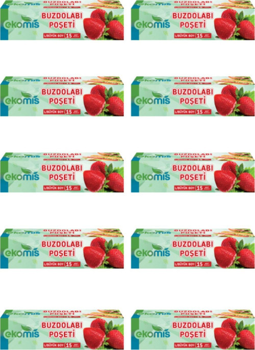 20x30 Büyük Boy 15'li Buzdolabı Poşeti 1 Adet