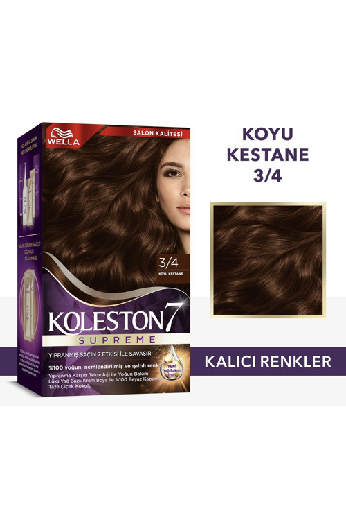 Supreme Saç Boyası 3/4 Koyu Kestane