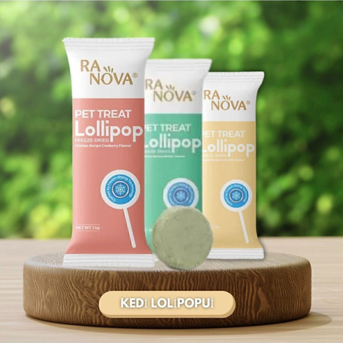 Karışık Kurutulmuş Kedi Ödülü Lolipop 1.4 gr - 3 Li Paket