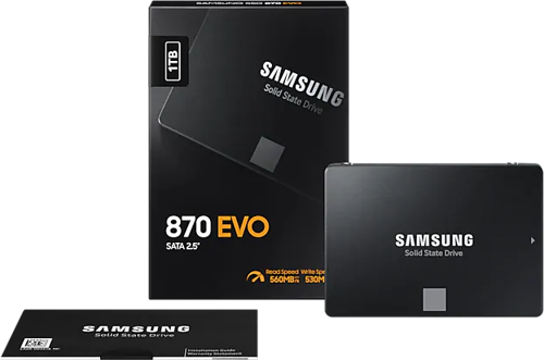MZ-77E1T0BW 870 EVO 1TB 560/530, 2,5" SATA SSD