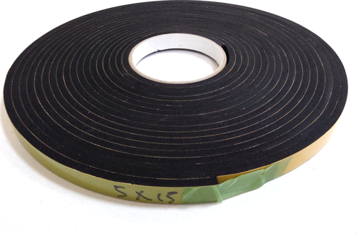 Kapı Pencere İzoalsyon Bandı Yapışkan Sünger 5 mm Kalınlık 15 mm Genişlik 10 Metre Uzunluk / EVA-5*15