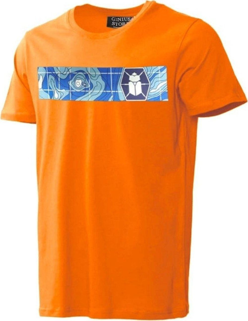 Unisex Baskılı Tişört Outdoor Normal Kalıp Spor Tshirt Örümcek Turuncu 2Xl