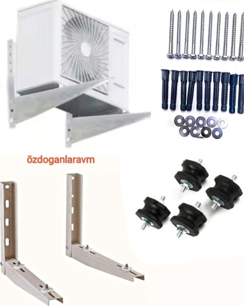 Ada 9000 Btu 12000 Btu Dış Ünite Konsol Üniversal Klima Ayak+Takoz Takımı Hediyeli