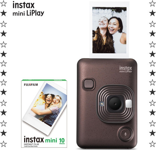 mini LiPlay Hybrid Deep Bronze Fotoğraf Makinesi 10'lu Film