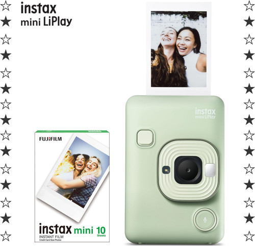 mini LiPlay Hybrid Matcha Green Fotoğraf Makinesi ve 10'lu Film
