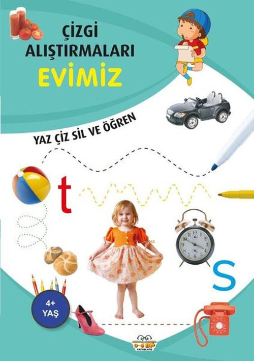 Evimiz - Çizgi Alıştırmaları 4+