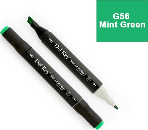 Del Rey Twın Marker G56 Mint Green Çift Uçlu Grafik Kalemi Mn-Dr056