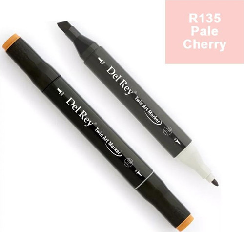 Del Rey Twın Marker R135 Pale Cherry Pink Çift Uçlu Grafik Kalemi Mn-Dr096