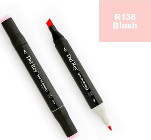Del Rey Twın Marker R136 Blush Çift Uçlu Grafik Kalemi Mn-Dr136