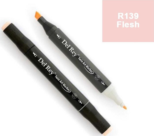 Del Rey Twın Marker R139 Flesh Çift Uçlu Grafik Kalemi Mn-Dr139