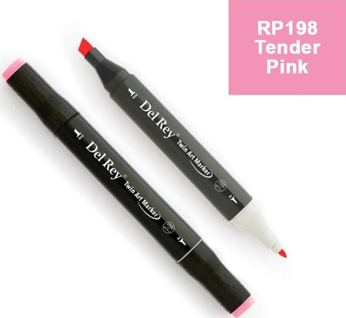 Del Rey Twın Marker Rp198 Tender Pink Çift Uçlu Grafik Kalemi Mn-Dr198