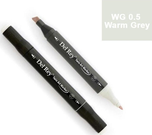 Del Rey Twın Marker Wg0.5 Warm Grey Çift Uçlu Grafik Kalemi Mn-Drwg0.5