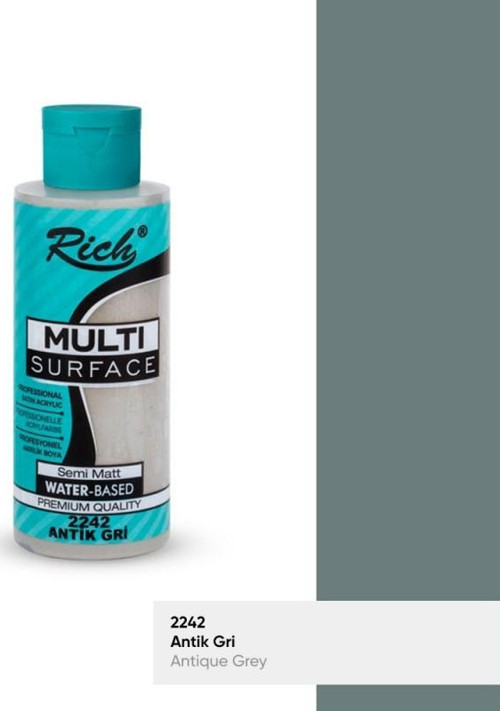Rıch Multi Akrilik Boya 2242 Antik Gri 120 Cc