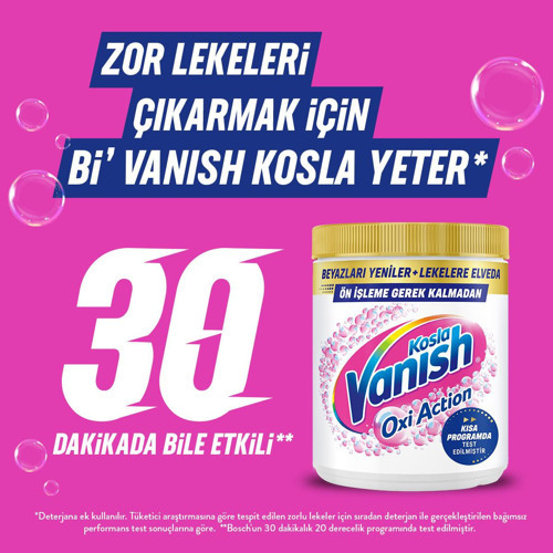 Vanish Kosla Multipower Beyazlar Için Toz Leke Çıkarıcı Deterjan Güçlendirici 480 G 4