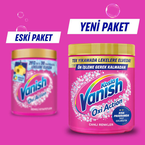 Vanish Kosla Multipower Renkliler Için Toz Leke Çıkarıcı, Deterjan Güçlendirici 480 G 6