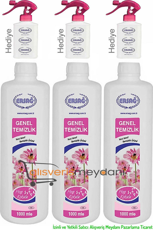 Genel Temizlik (3 Adet) - Faturalı - Aparat Hediyeli - Yeni Tarihli - Orijinal
