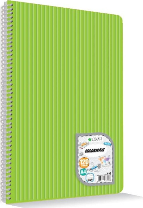 Colormaxı A4 120 Yp Çizgili  Pp Kapak Spiralli Defter 73007