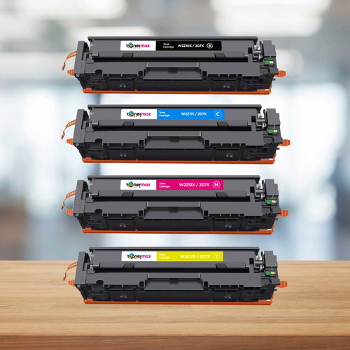 Hp 207X -Hp Color LaserJet Pro MFP M283fdn Muadil Toner Takım - Yüksek Kapasiteli