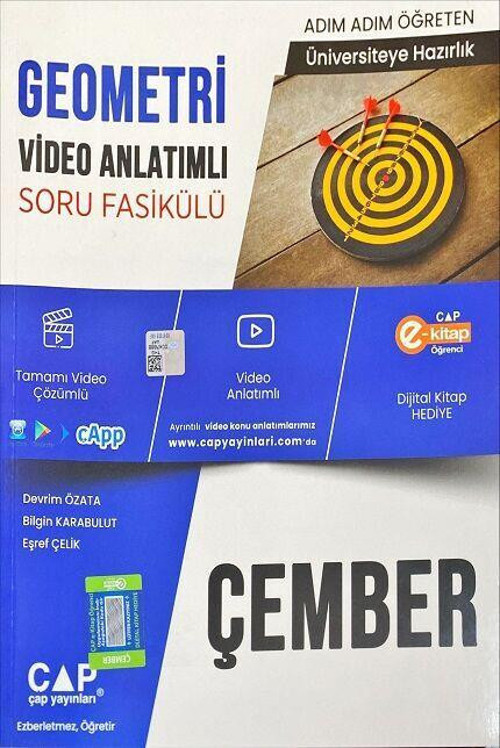 Üniversiteye Hazırlık Geometri Çember Konu Anlatımlı Soru Bankası Çap Yayınları