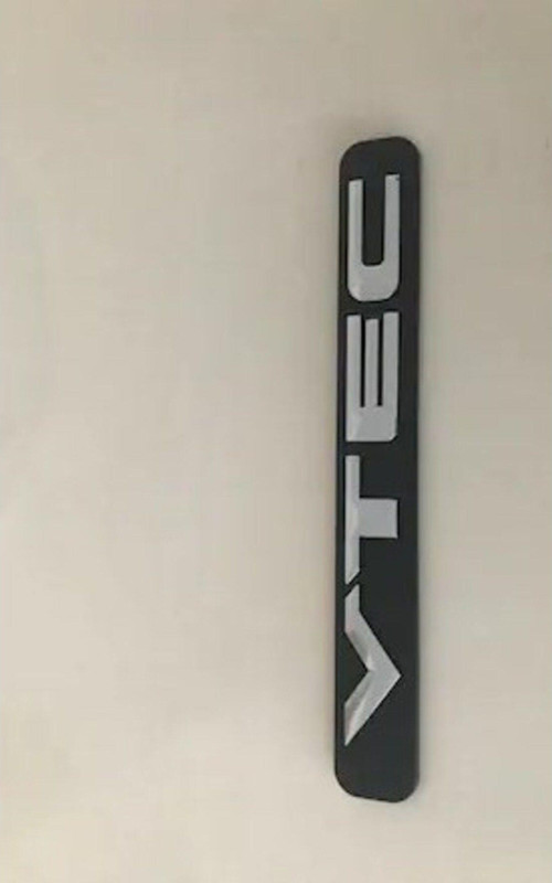 Honda Cıvıc Vtec Yazı Nikel Gümüş
