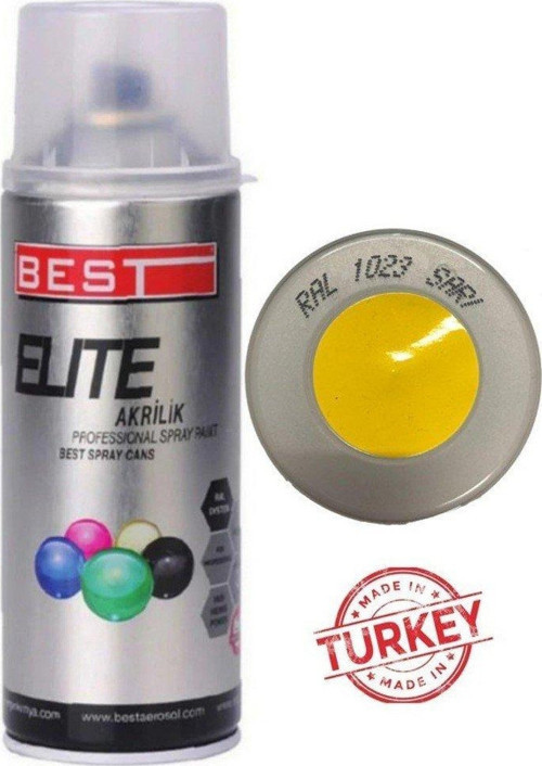 Elite Sprey Boya Trafik Sarı Ral1023 400Ml